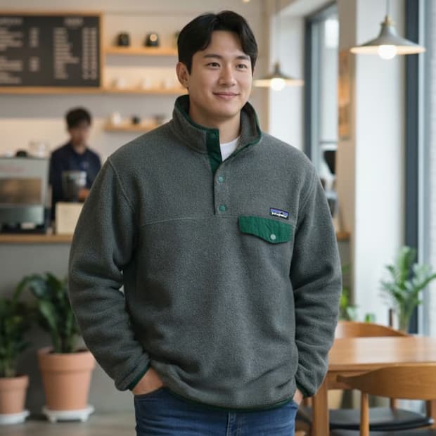 파타고니아 헤비웨이트 신칠라 풀오버 니켈 헌터그린 L