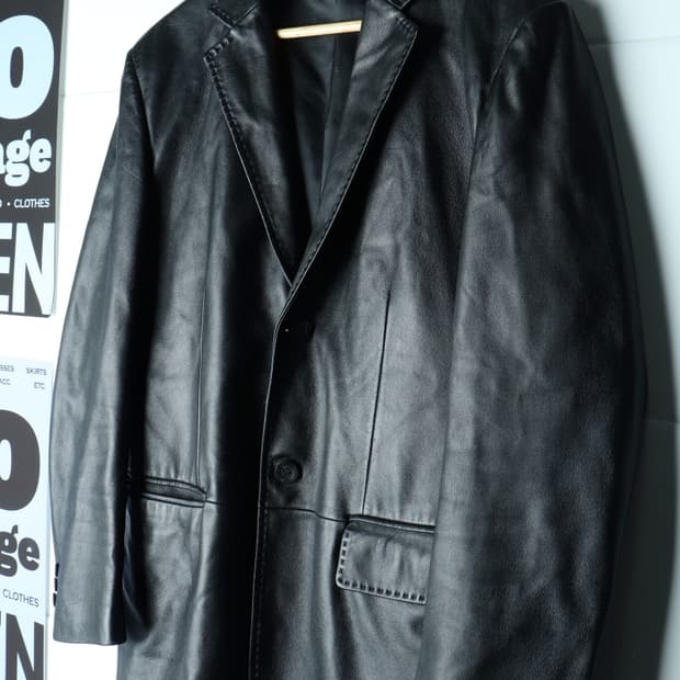 (L-XL) 엠비오 집업 바람막이 점퍼자켓 리얼레더 양가죽-H35520