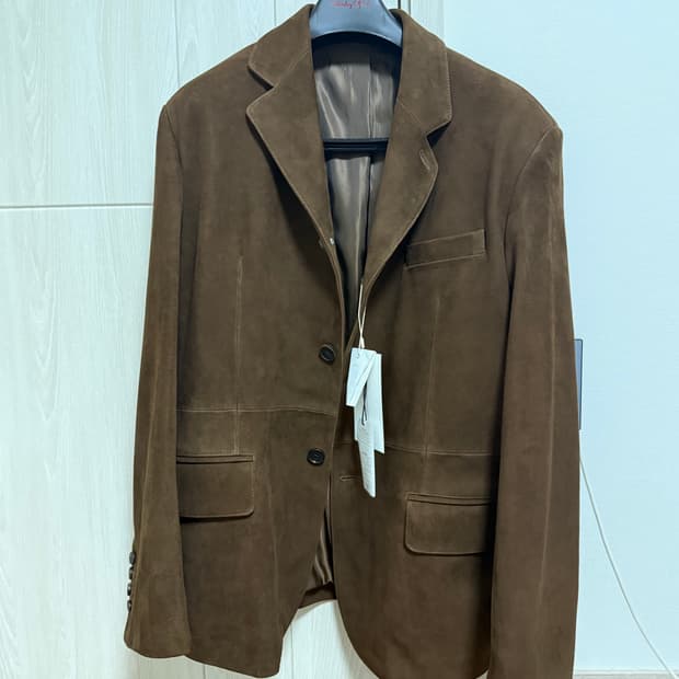 [S] STU 고트 스웨이드 블레이저