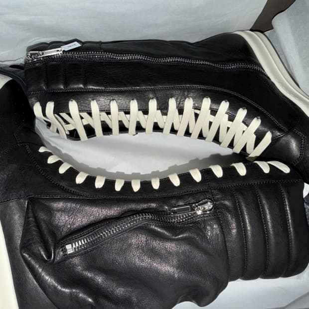 Rick Owens Cargo Geobasket Black Milk (E