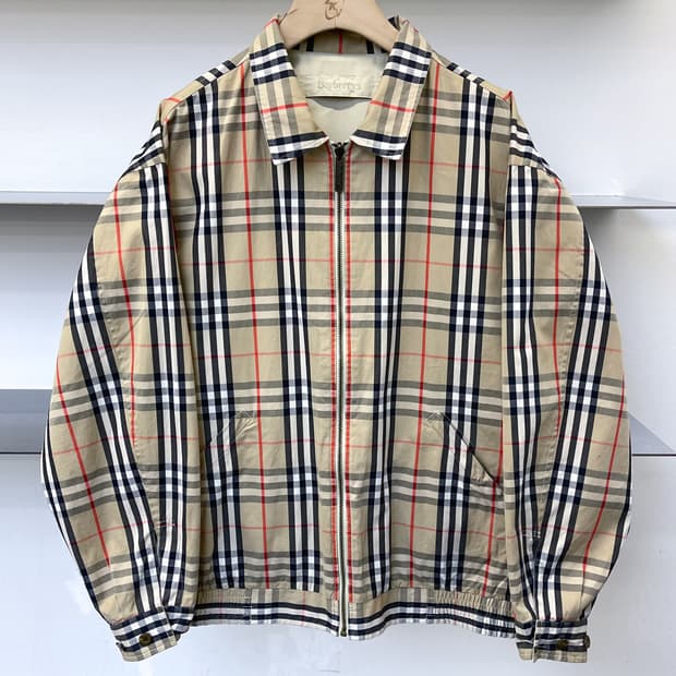 버버리 90s 리버시블 노바 체크 자켓