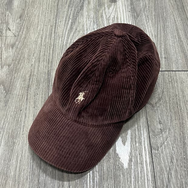 00's Polo Ralph Lauren 브라운 코듀로이 볼캡