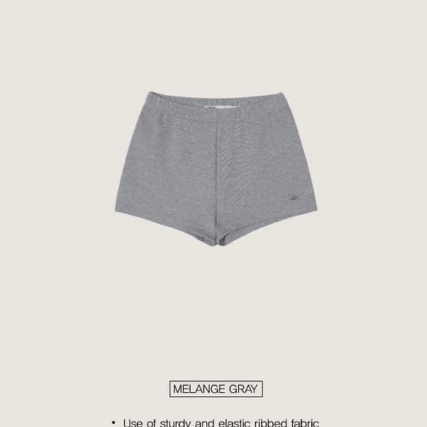 보헤미안서울 basic ribbed shorts