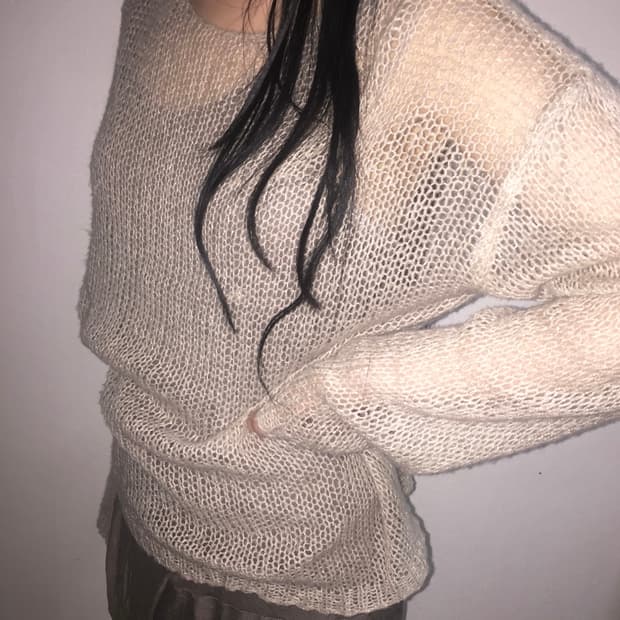 빈티지 그물니트