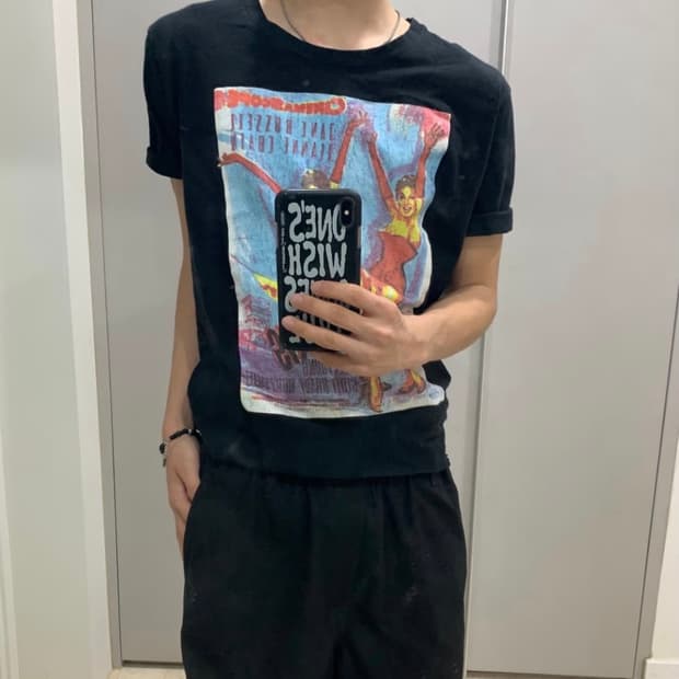 Vintage Cut-Off Printed T-Shirt