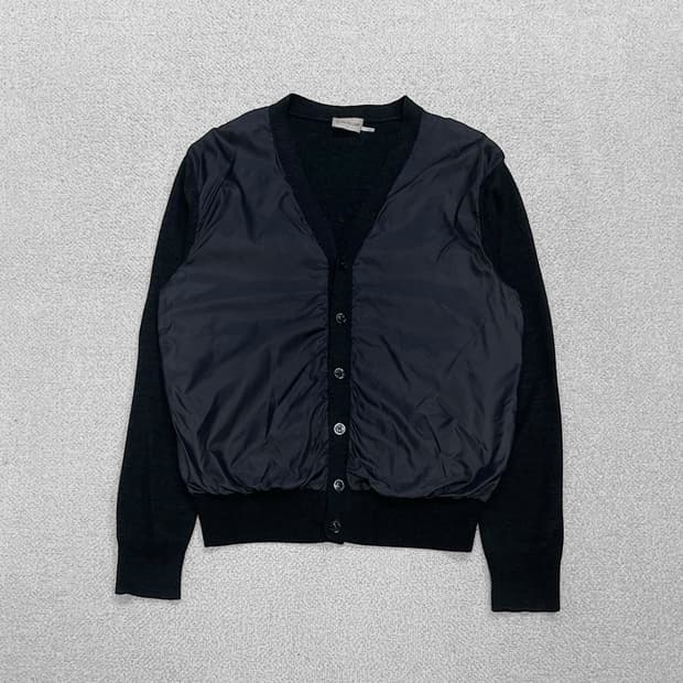 몽클레어 베이직 트리콧 가디건 니트