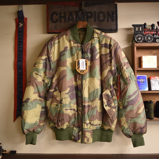 BAF 오리지널 MA-1 우드랜드 (데드스탁)