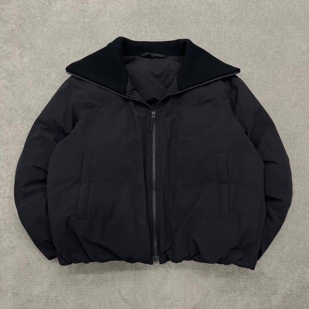 L 유니클로U 패디드 하이넥 블루종 점퍼