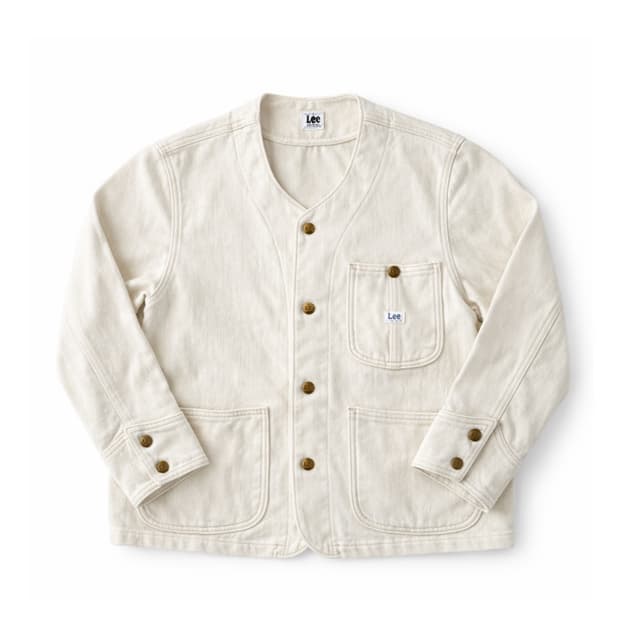 Lee x Beams 노카라 커버올 자켓