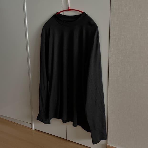 마티앤선즈 실크100% 롱슬리브 차콜 2