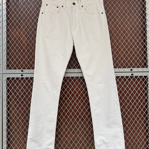 오어슬로우 107 화이트 데님팬츠 30