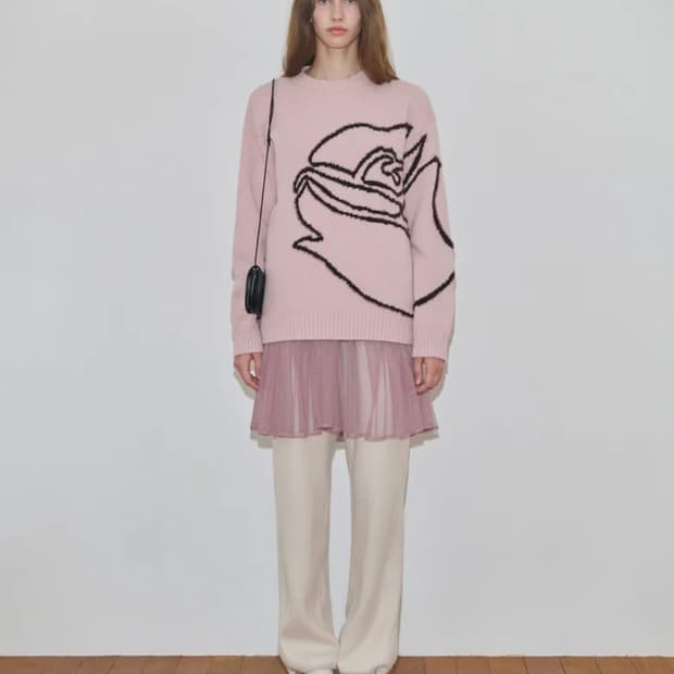 [새상품] 시눈 Tulle Midi Dress 핑크