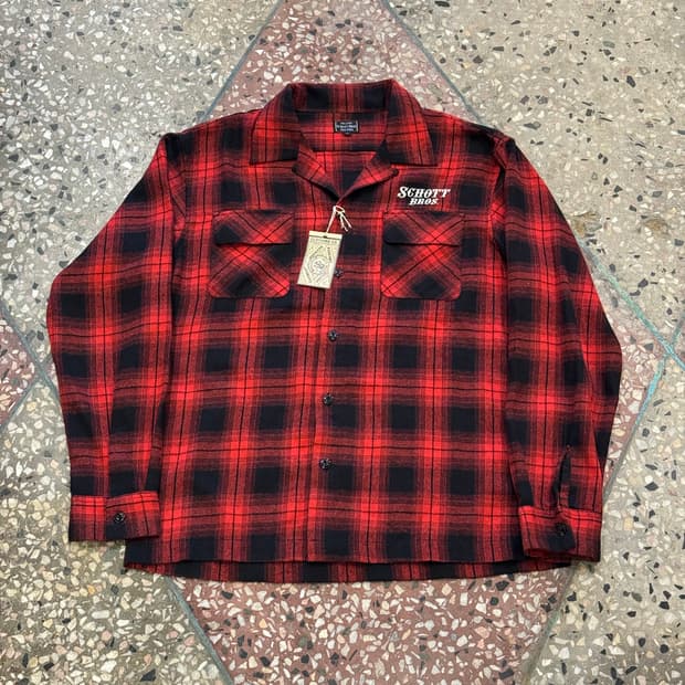 쇼트 플란넬 셔츠 (XL)