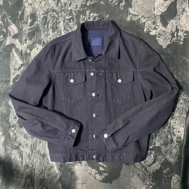 90s 헬무트랭 네이비 다이드 트러커 52사이즈