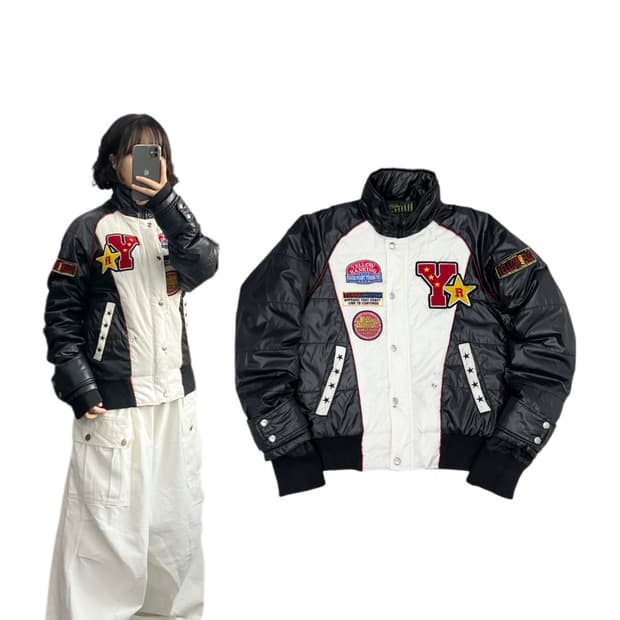 JPN 제팬 레이싱 패치 패딩 자켓