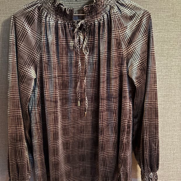 Raffauf 체크 블라우스 55사이즈