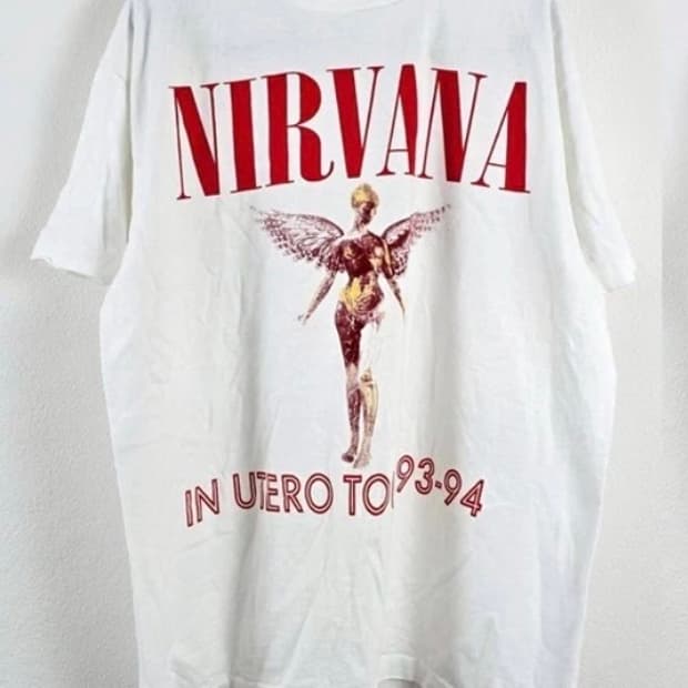 (rep) 빈티지 너바나 투어 티셔츠 r2