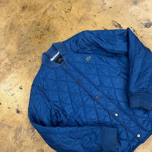 [정품/50] 라코스테 다이아몬드 패턴 퀼팅 재킷 b17