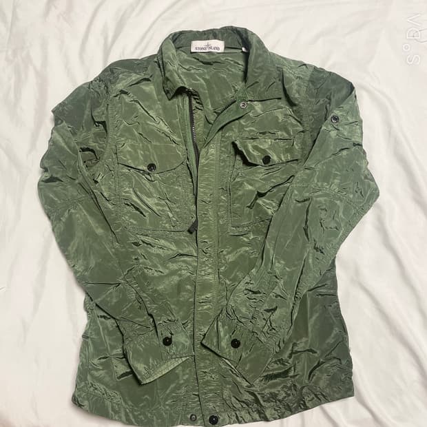 스톤아일랜드 나일론 셔츠 자켓 (와펜x)