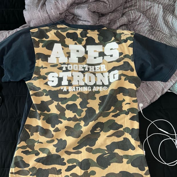 베이프 카모 반팔티 L