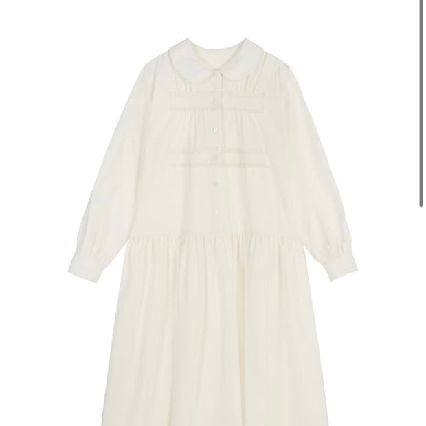 COSMOSS ROUND COLLAR SHIRT DRESS