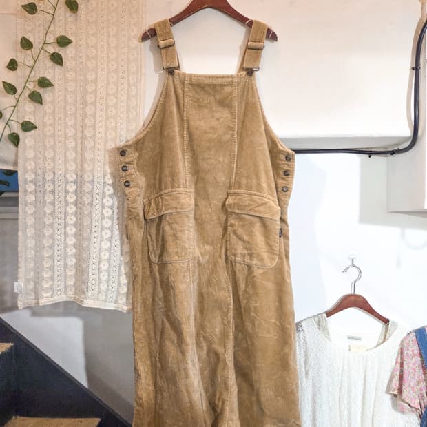 코듀로이 오버롤 원피스