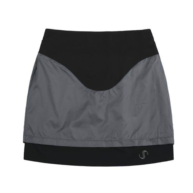 오호스 레이어드 요크 스커트 블랙 미니스커트 ojos yoke skirt