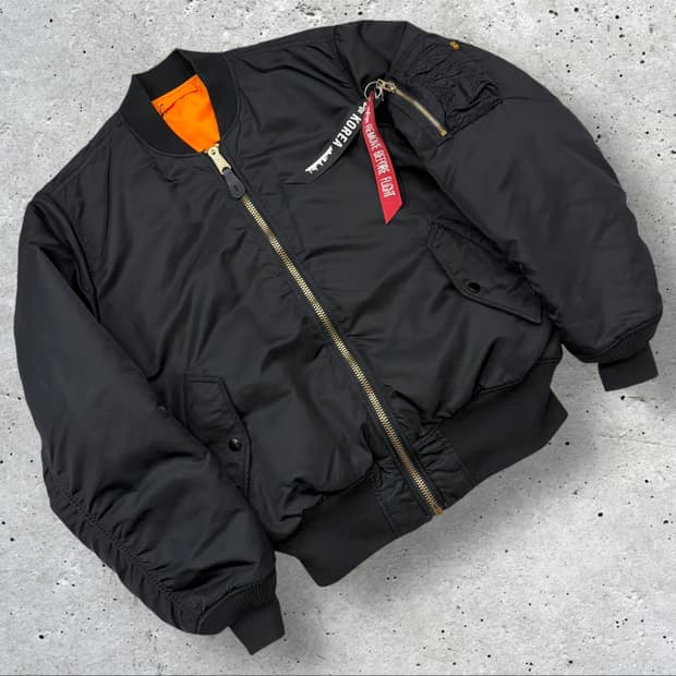 [M] 알파인더스트리 블랙 MA-1 항공점퍼 B898
