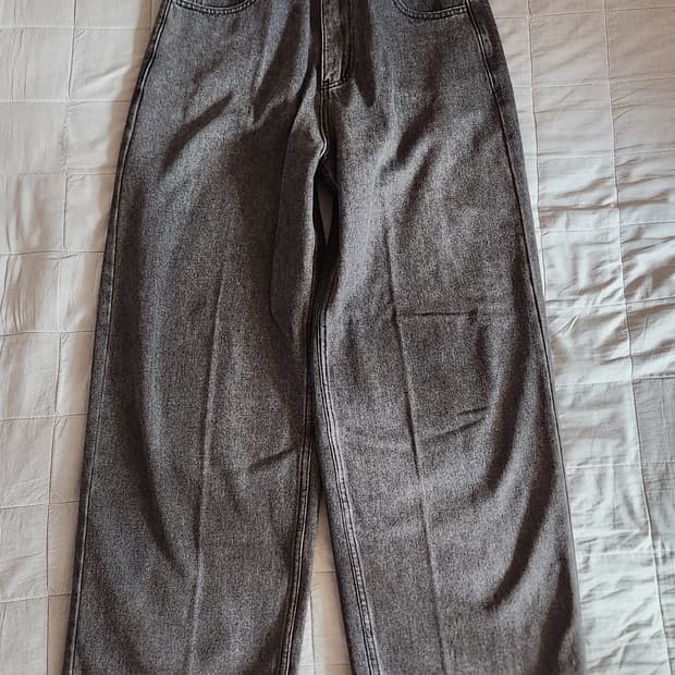 굿라이프웍스 와이드데님 그레이 S