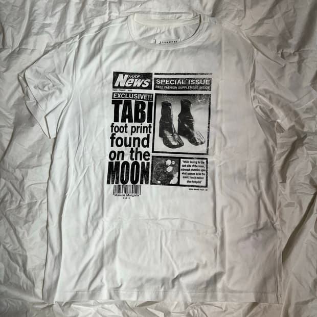 마르지엘라 타비 프린팅 반팔티셔츠