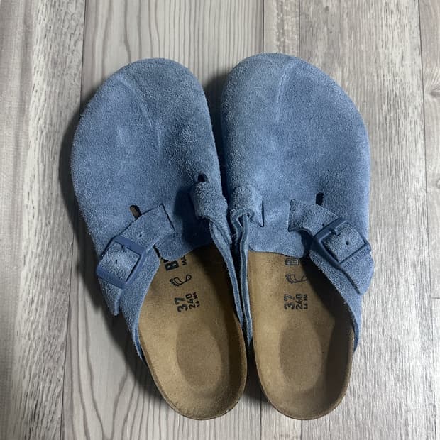 새상품 버켄스탁 보스턴 240 37 블루