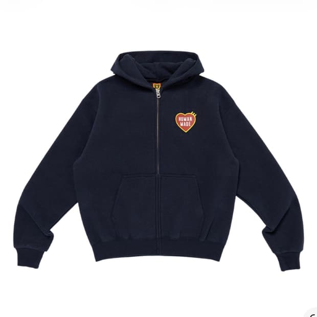 휴먼메이드 하트 후드집업