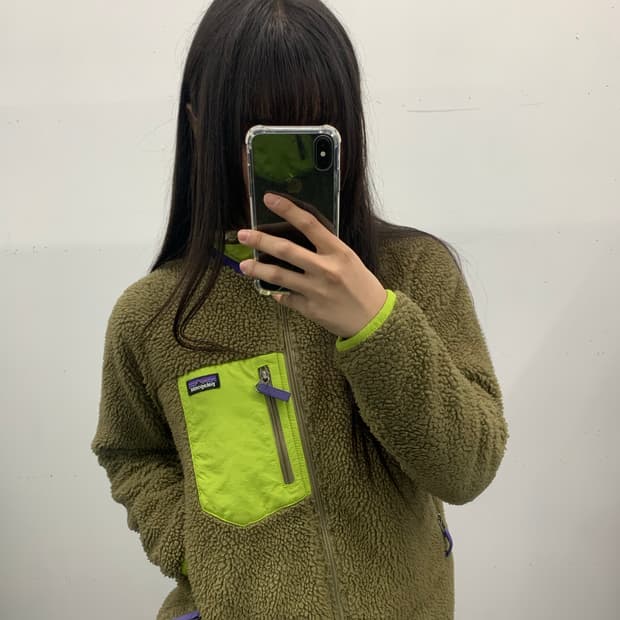 파타고니아 카키 플리스 