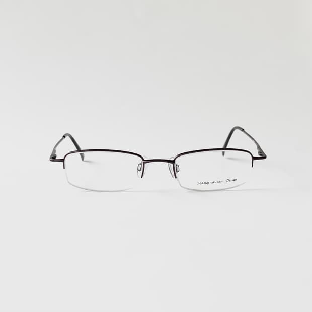 887 건메탈 데드스탁 빈티지안경 반무테 초경량 미니멀 클래식 픽키