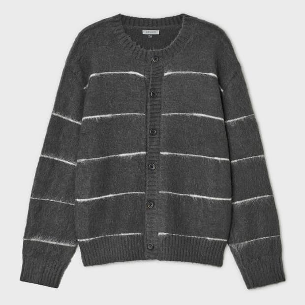 [4] 벨리에 브러쉬드 탐 가디건 그레이