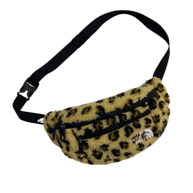 노스페이스 레오파드 뽀글이 힙색
