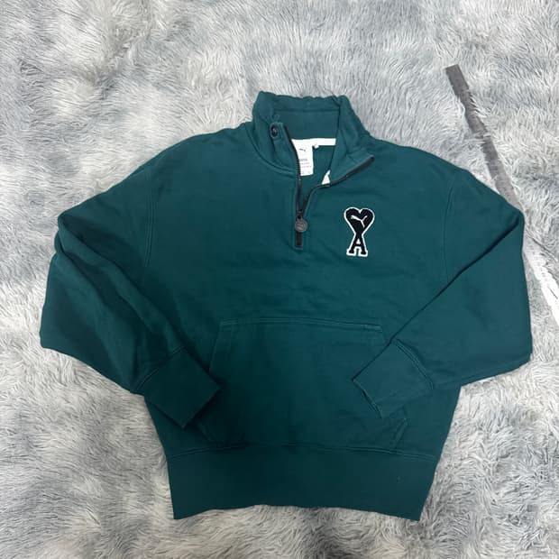 퓨마x아미 하프집업 맨투맨  M사이즈