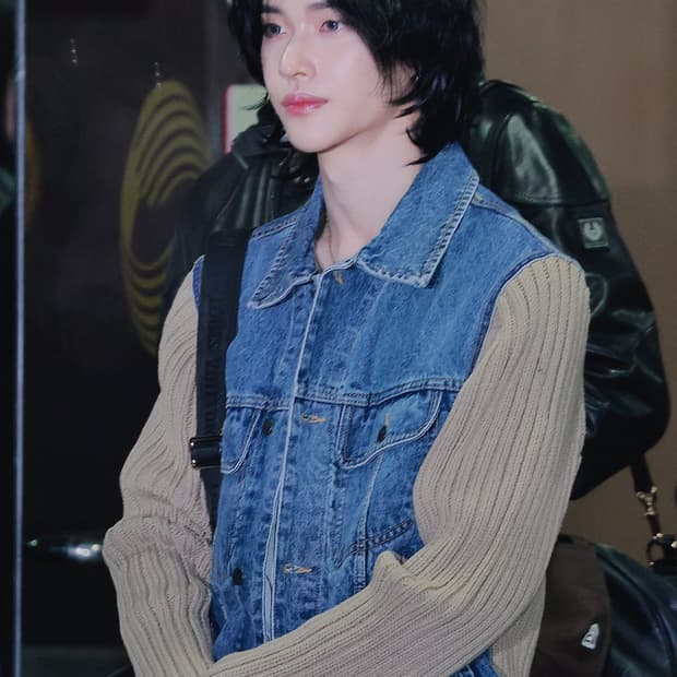 디젤 니트 데님 자켓