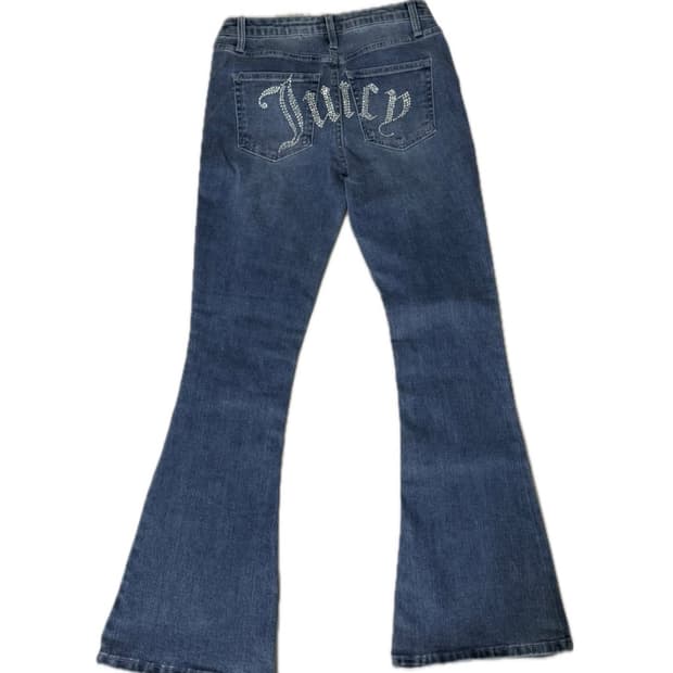 Juicy Couture 쥬시꾸뛰르 라인스톤 부츠컷 y2k 데님