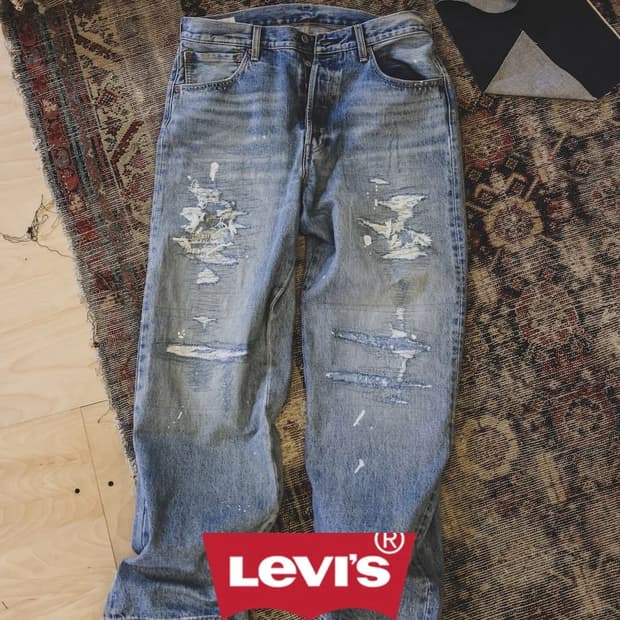 빔즈 Levi's 501 Loose Crash & Repair Denim