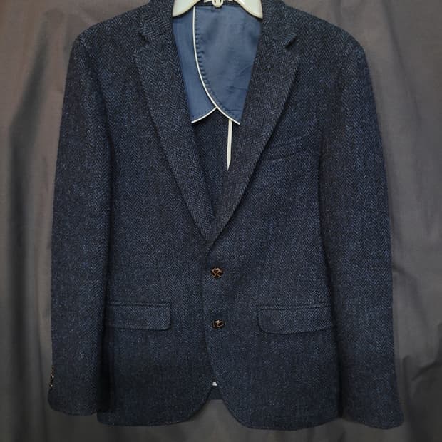 Harris Tweed 해리스 트위드 헤링본 블레이저 울자켓 