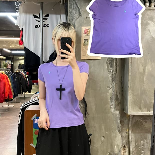 폴로 랄프로렌 티셔츠 퍼플 XL #csz2018