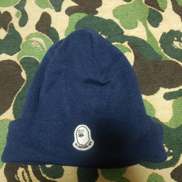 [OS] 베이프 미스터 베이프 사루 비니 블루