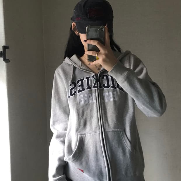 디키즈 그레이 후드집업