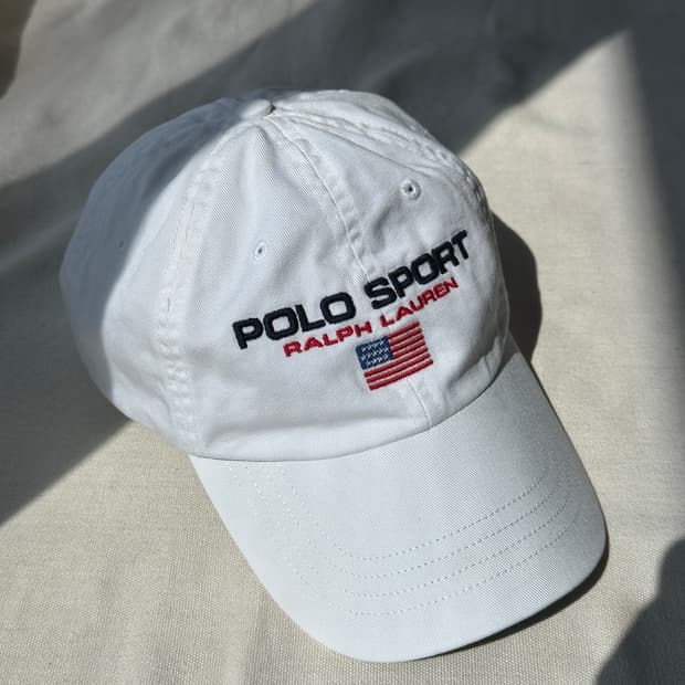 폴로스포츠 랄프로렌 볼캡 화이트