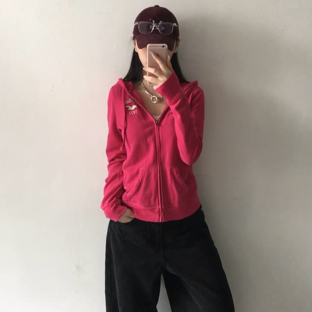 홀리스터 미니 패치로고 후드집업