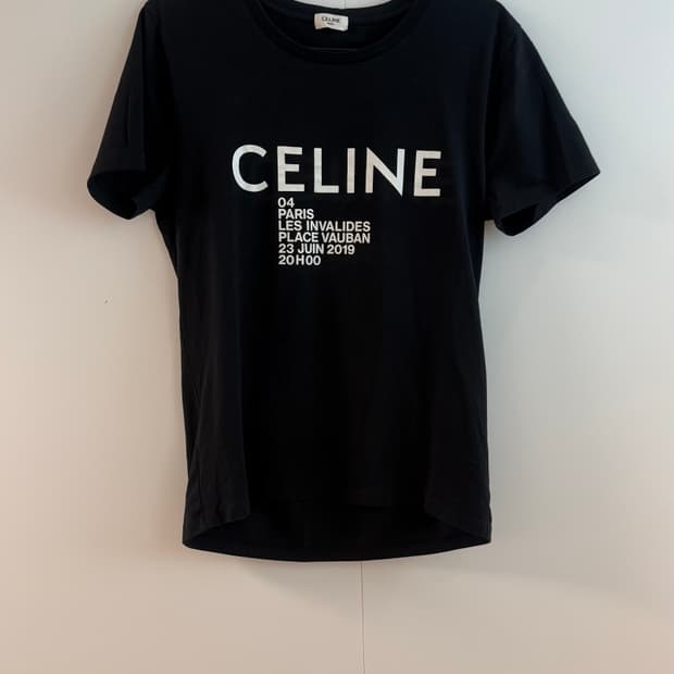 Celine 셀린느 쇼인비테이션 블랙  반팔티셔츠