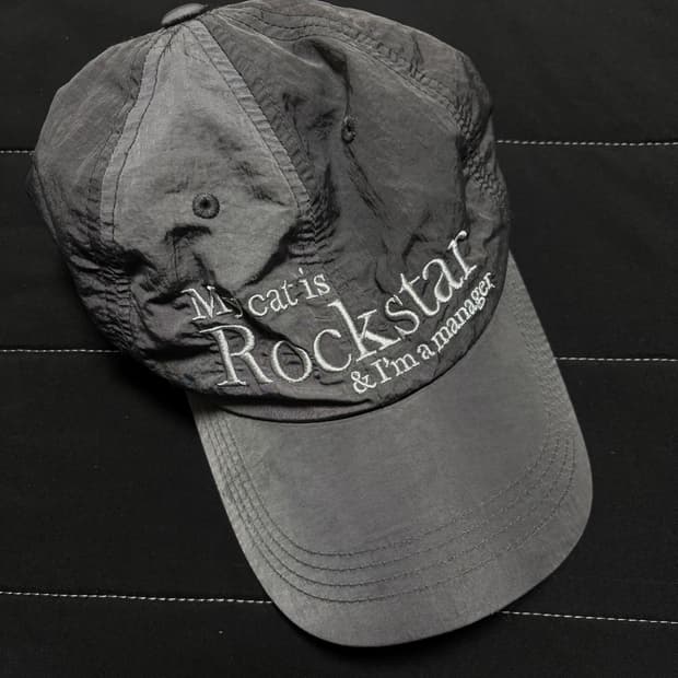 [조거쉬] my cat is rockstar 나일론 볼캡