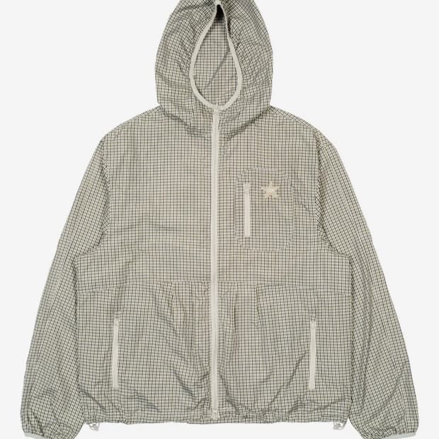 더콜디스트모먼트 체크 바람막이