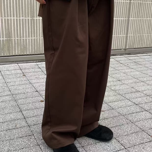 저널스탠다드 x 유니버셜 오버랠 헤리티지라인 원턱와이드팬츠